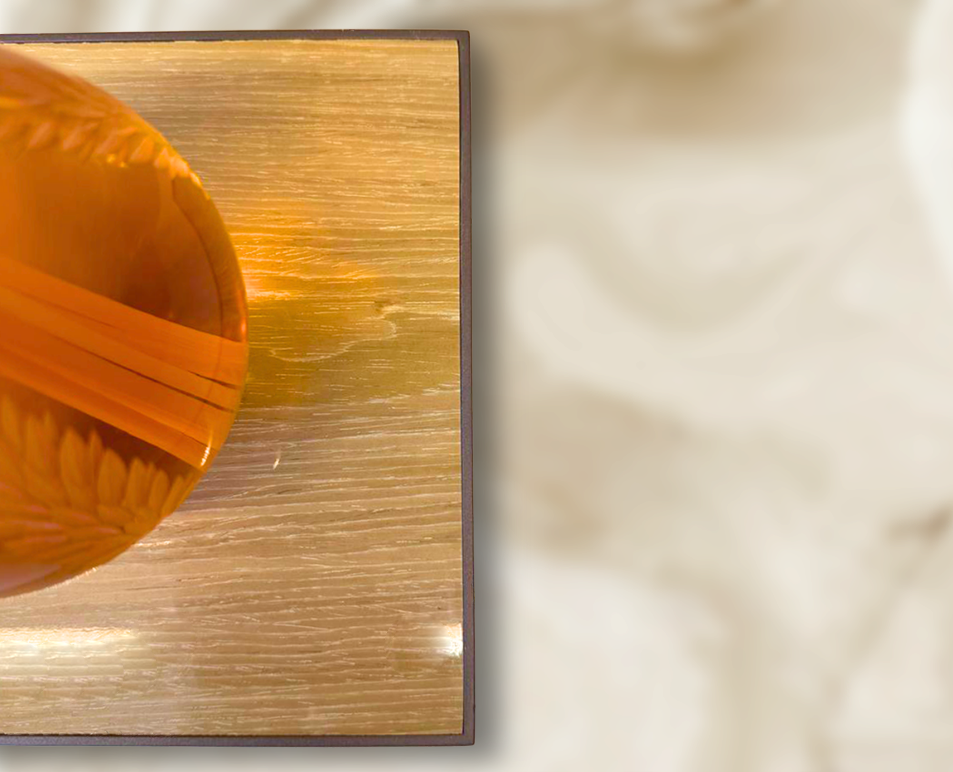 High-gloss Solid Wood & Metal Trays